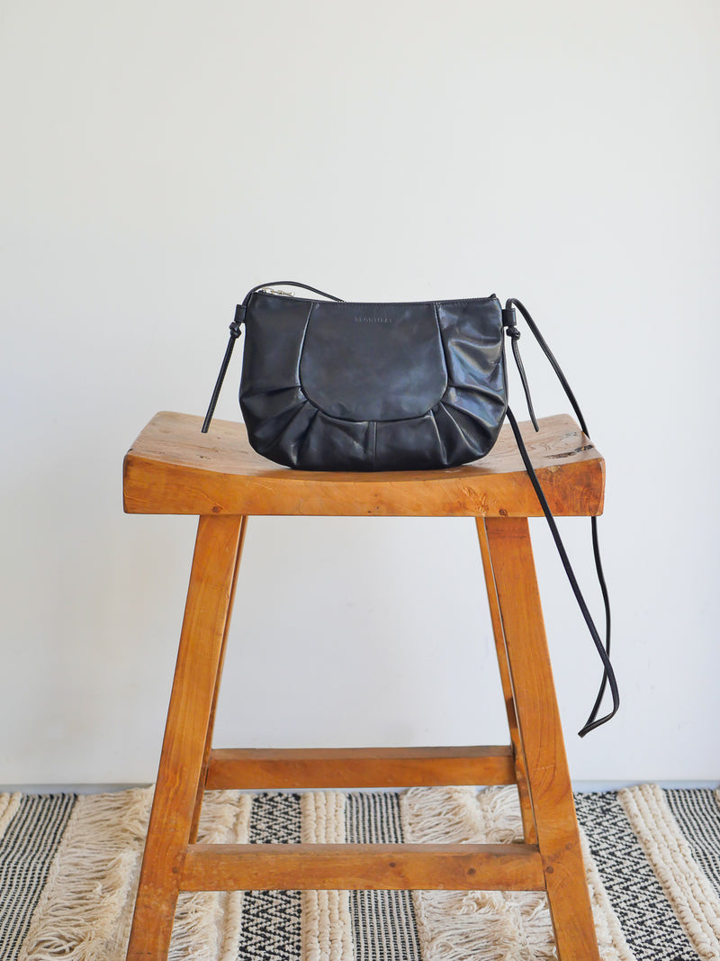 Ines cuir sassy - Noir