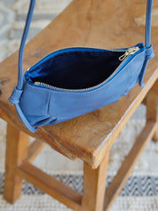 Isla cuir sassy - Bleuet