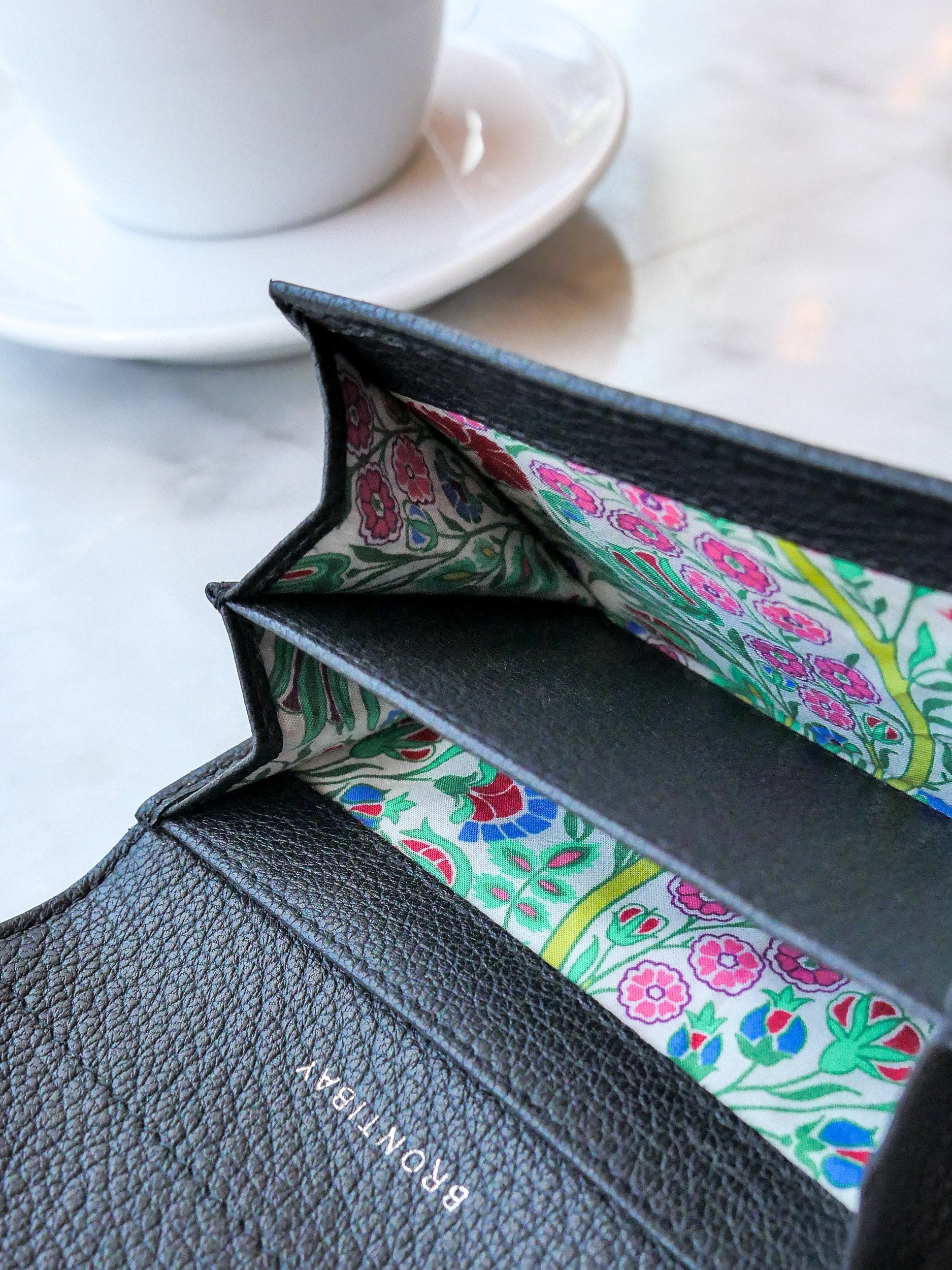 Katie Dutch leather card holder - Black