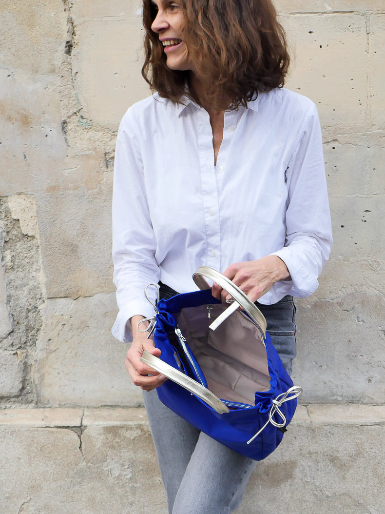 Naples satin nylon - Strong Blue