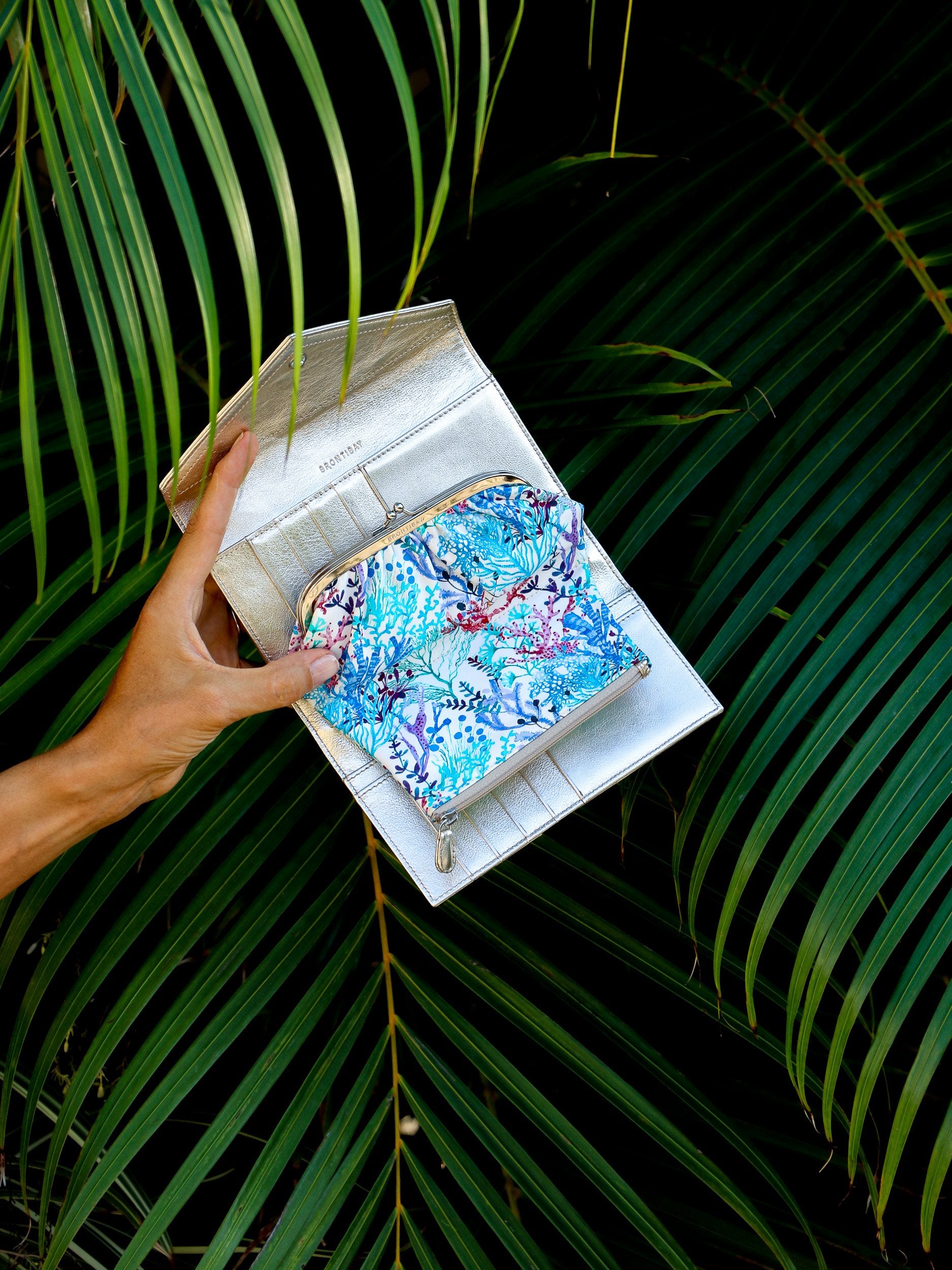 Nelly cuir luna - Doré-Liberty Reef Bleu