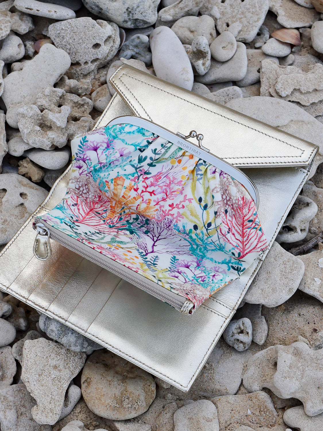 Nelly cuir luna - Doré-Liberty Reef Vert