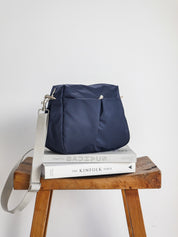 Ravello nylon satiné - Bleu Nuit