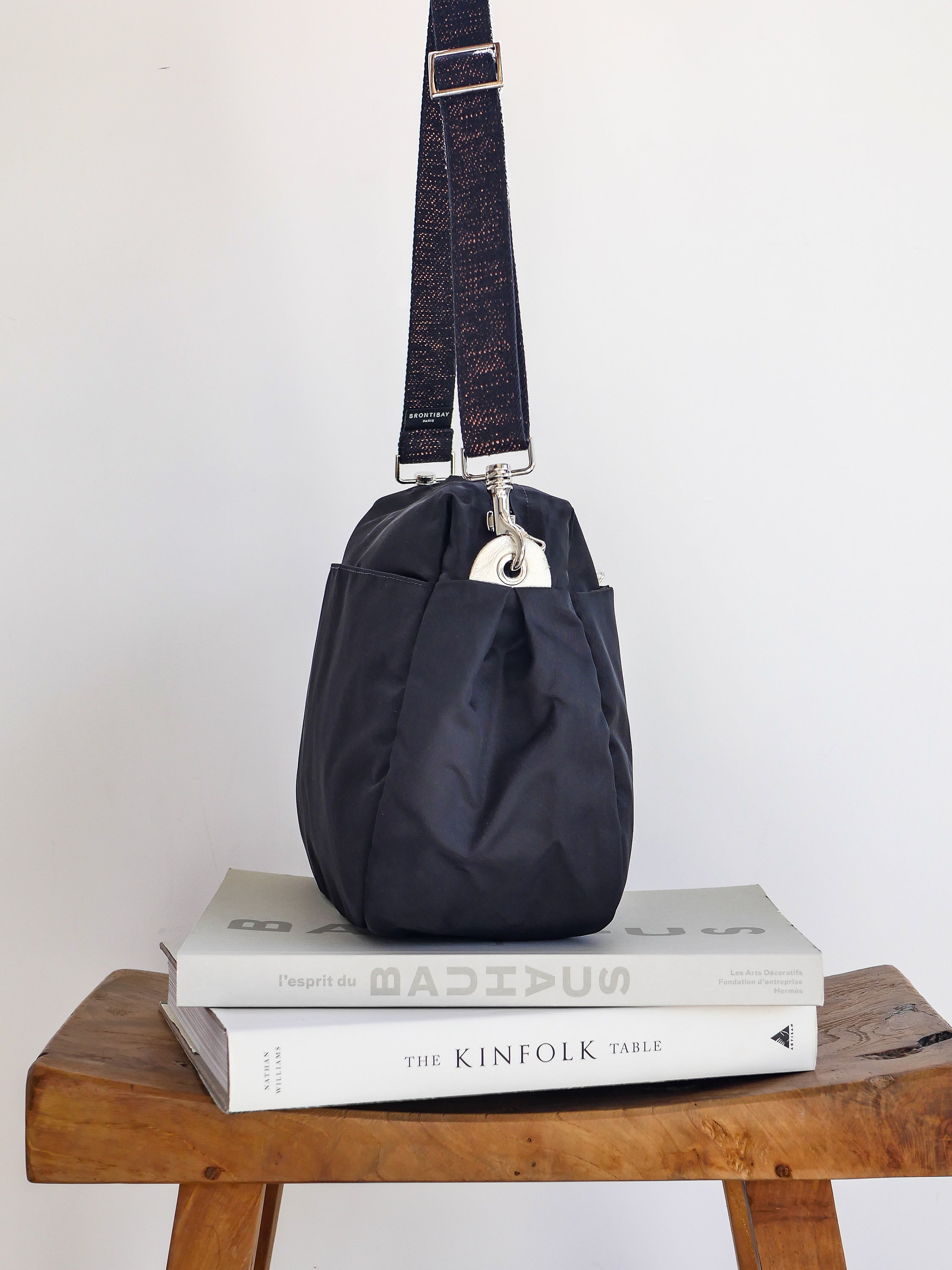Ravello satin nylon - Black