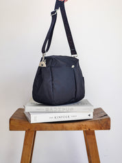 Ravello satin nylon - Black