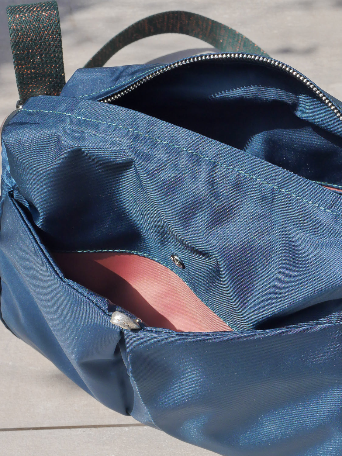Ravello satin nylon - Deep Sea