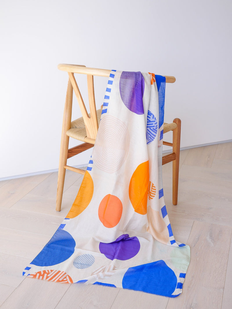 Spots coton - Bleu Electrique
